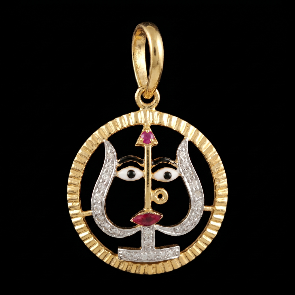 0.15Ct of God Locket With the Purity of 18K