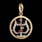 0.15Ct of God Locket With the Purity of 18K