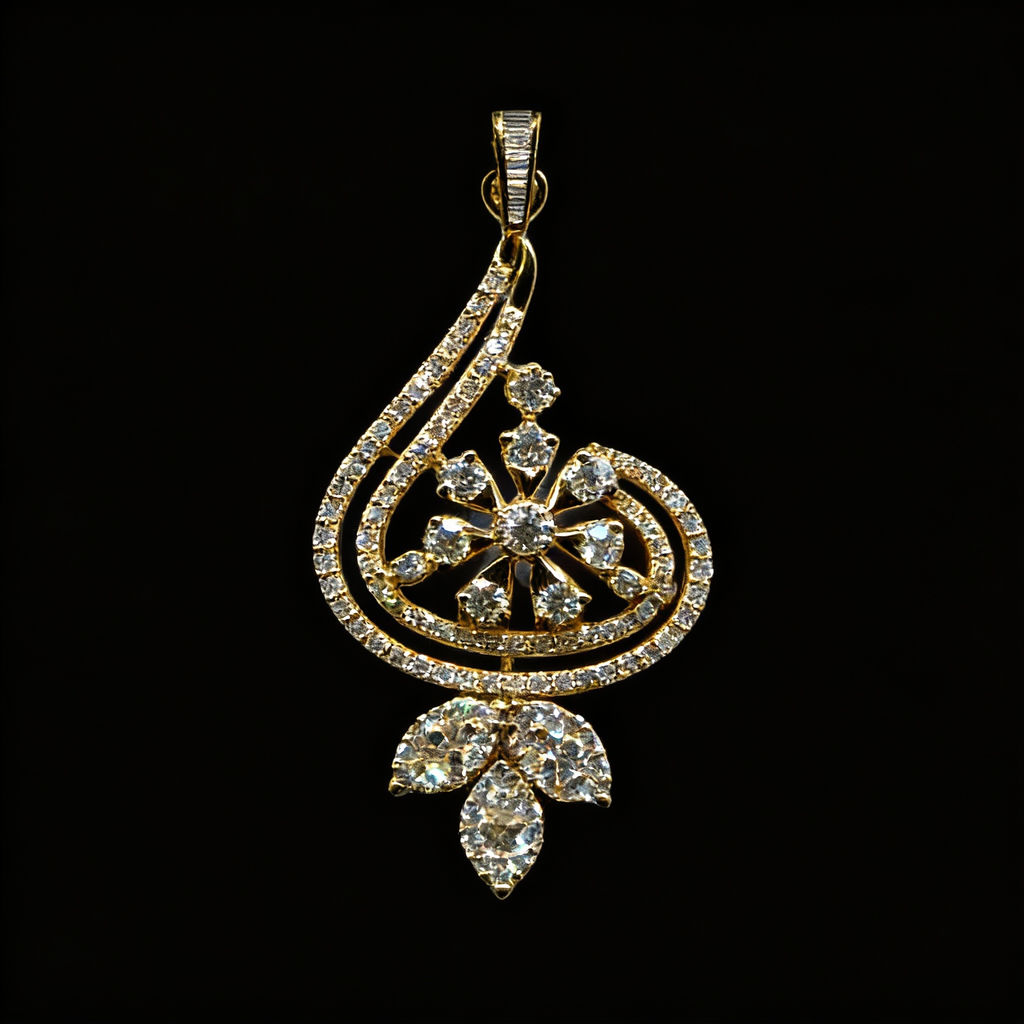 1.27Ct of Pendant With the Purity of 18K