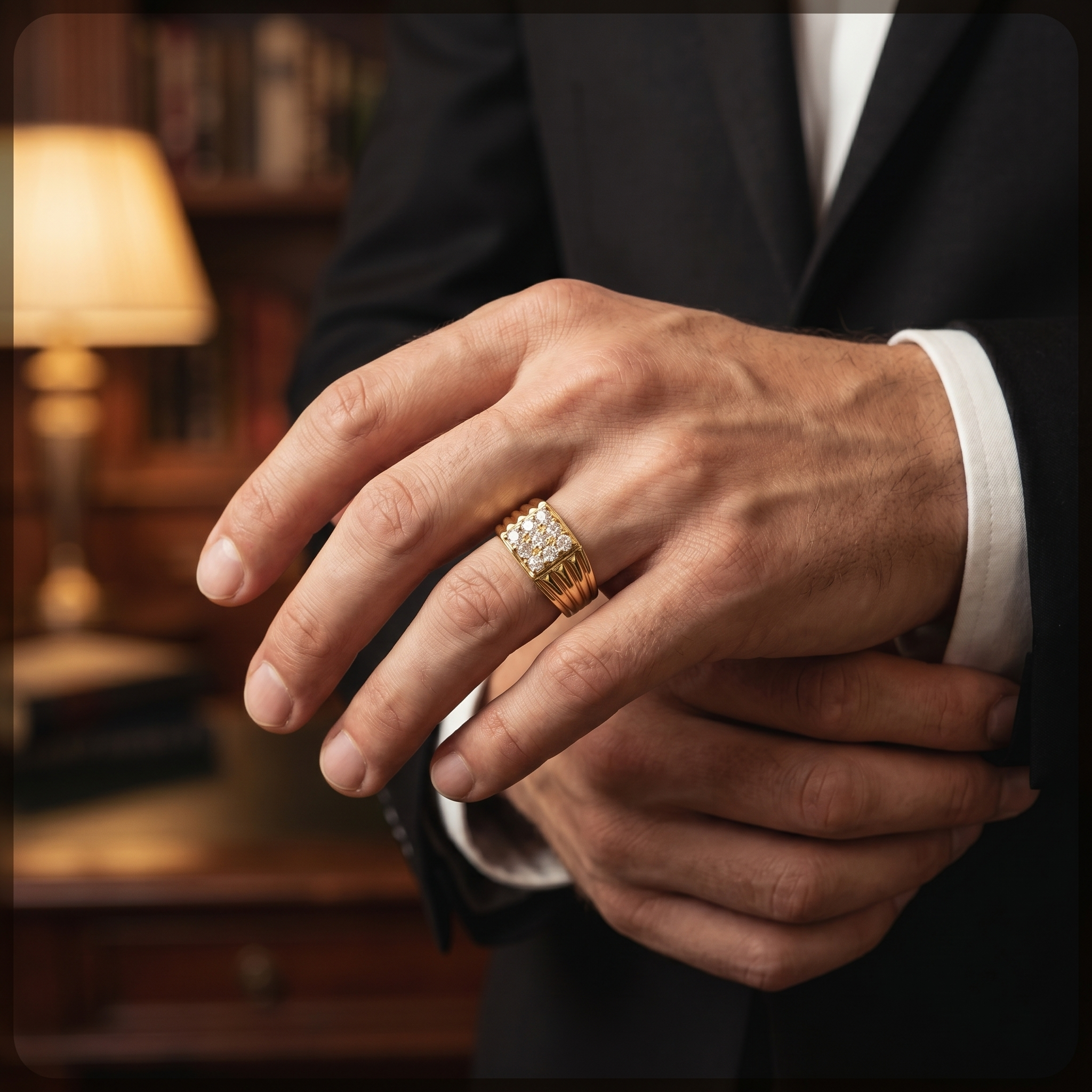 0.63Ct of Gents Ring With Purity of 18K