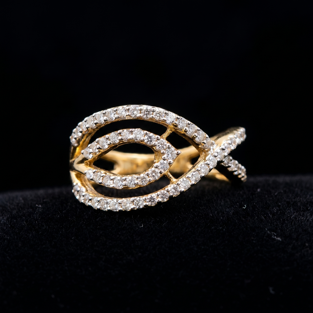 1.1Ct of Ring With the Purity of 18K