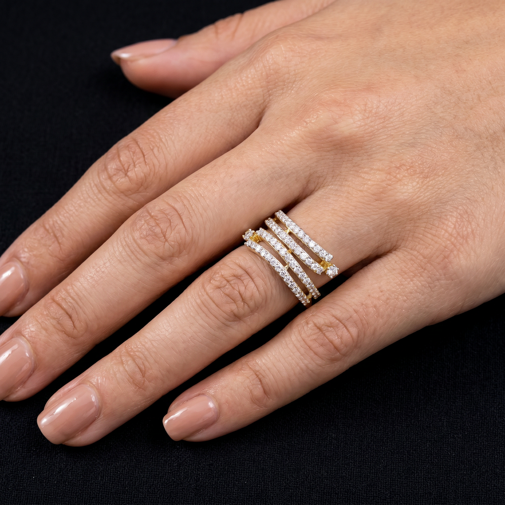0.85Ct of Ring With Purity of 18K