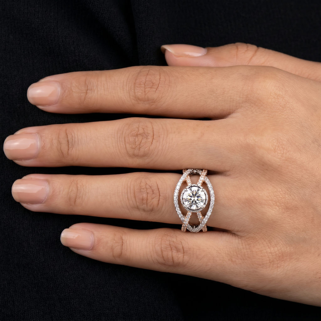 1.8Ct of Ring With Purity of 18K