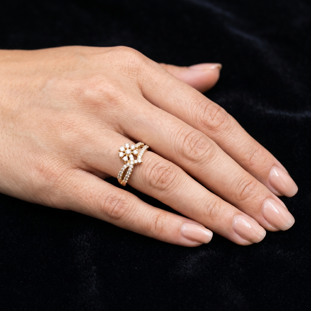 0.8Ct of Ring With the Purity of 18K