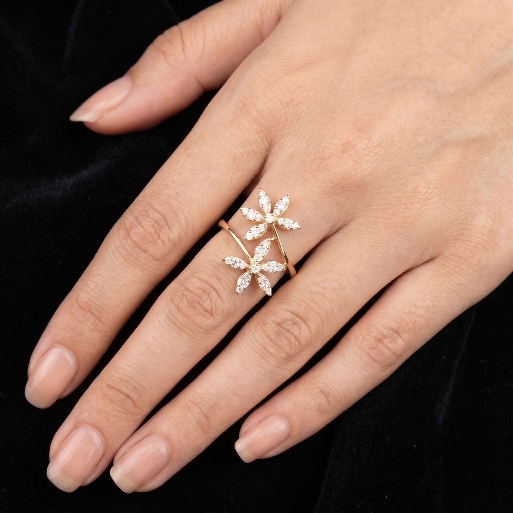 0.72Ct of Ring With the Purity of 18K
