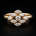 0.87Ct of Ring With Purity of 18K