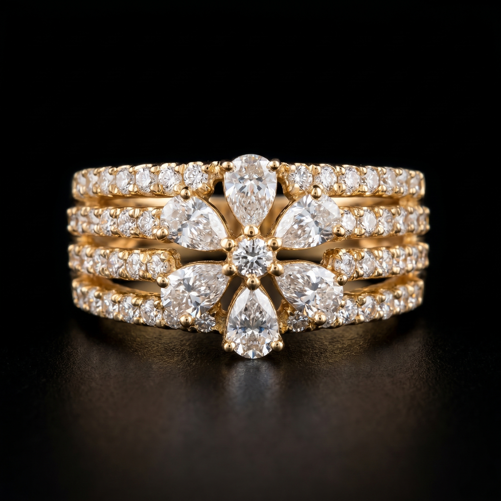 1.22Ct of Ring With Purity of 18K