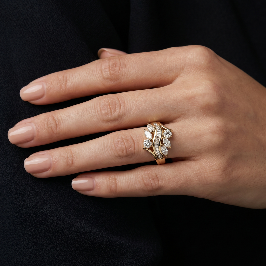 0.57Ct of Ring With the Purity of 18K