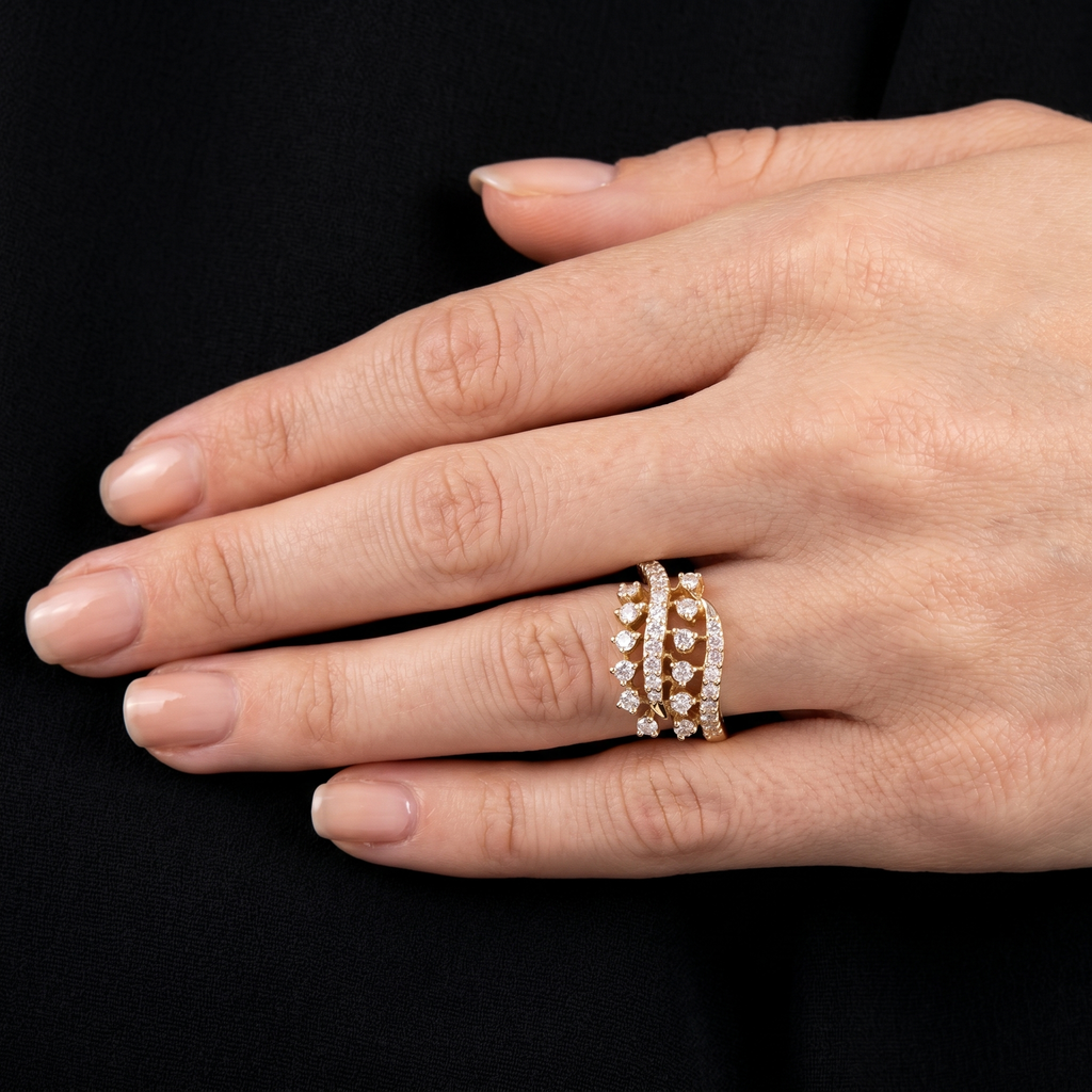 0.71Ct of Ring With Purity of 18K
