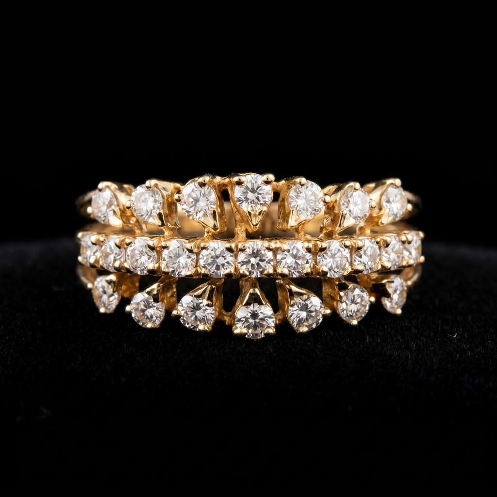 0.69Ct of Ring With the Purity of 18K