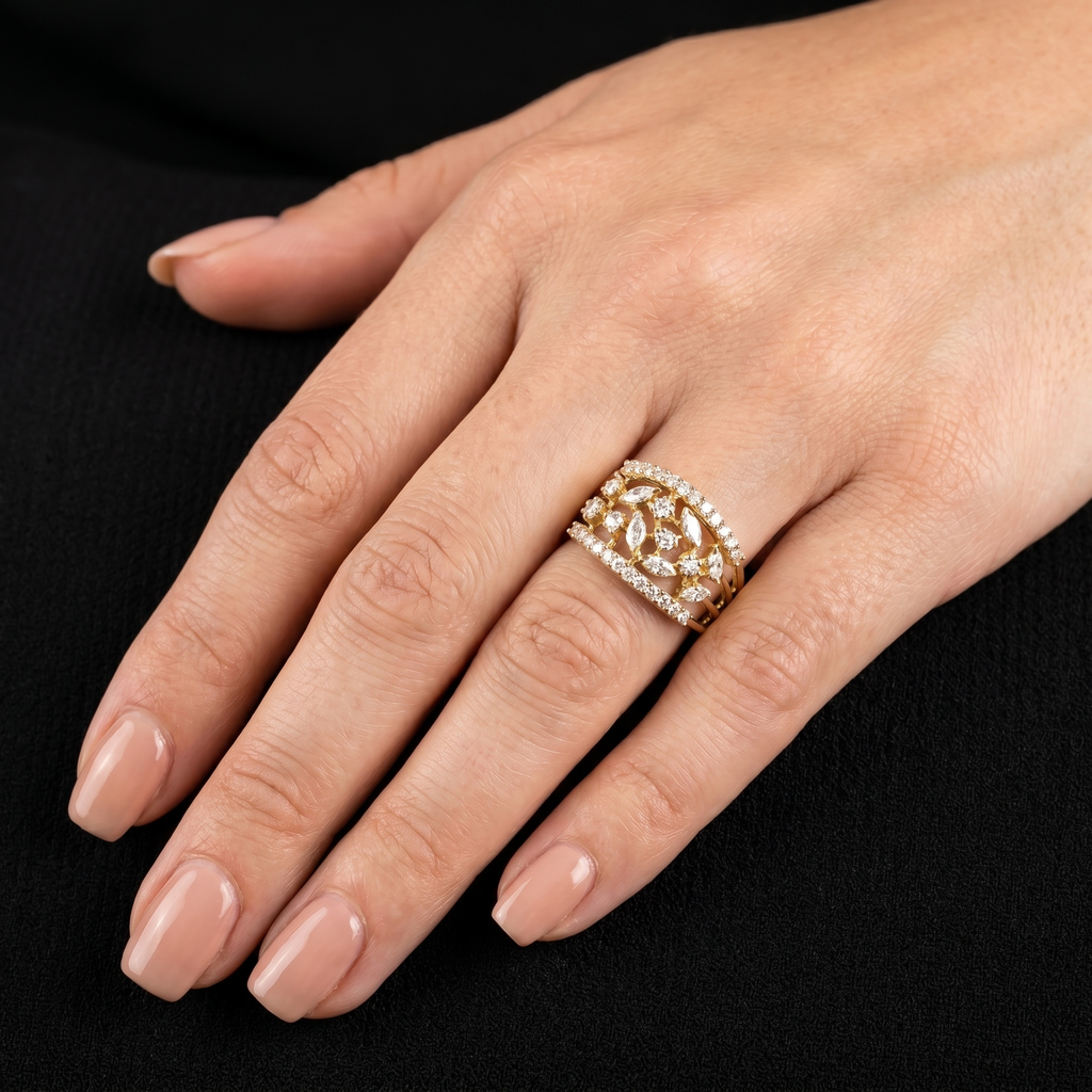 0.7Ct of Ring With the Purity of 18K