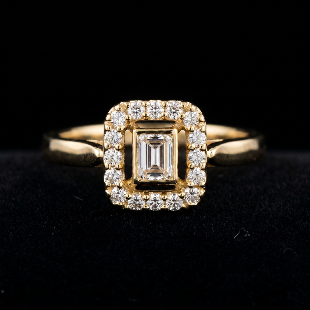 1.5Ct of Ring with the Purity of 18K