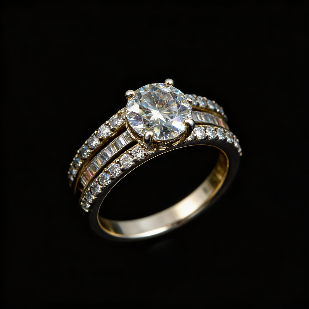 2.09Ct of Ring With the Purity of 18K