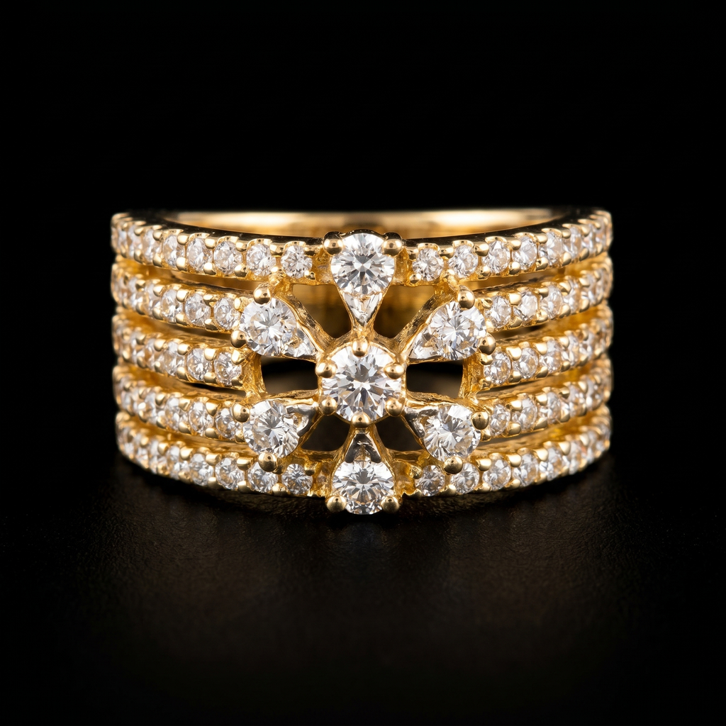 1.5Ct of Ring With the Purity of 18K