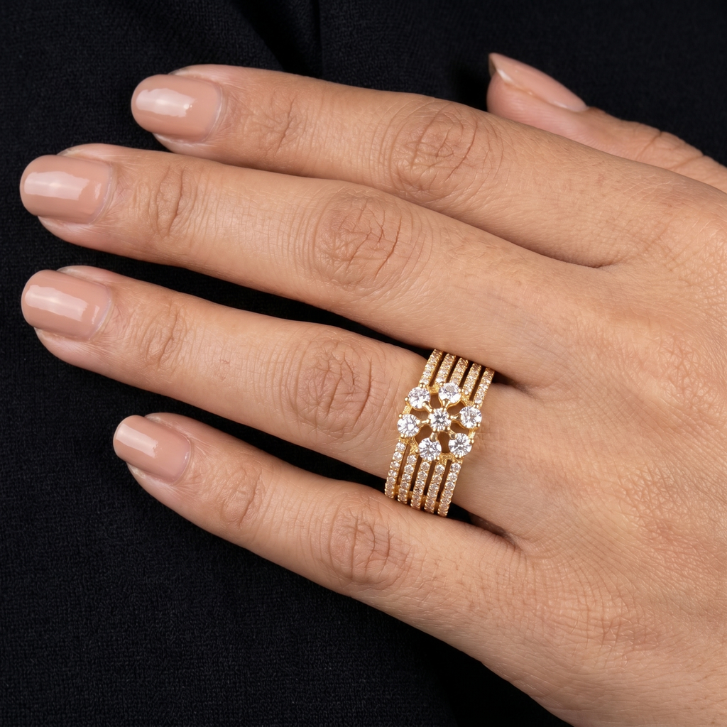 3.5Ct of Ring With the Purity of 18K