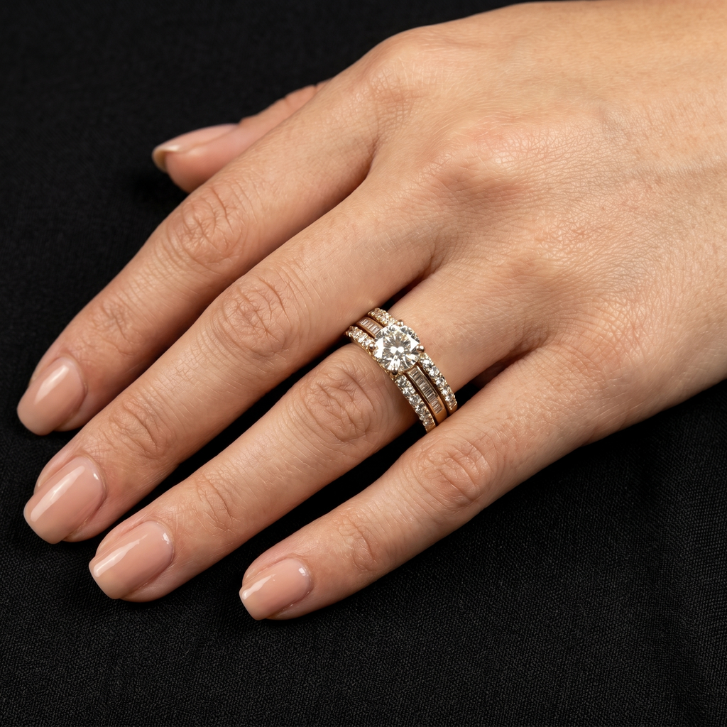 2.09Ct of Ring With the Purity of 18K