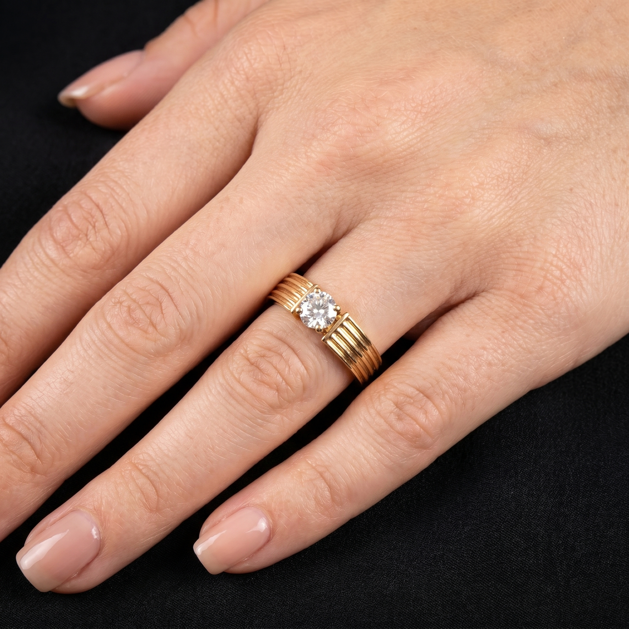 0.36Ct of Ring With the Purity of 18K