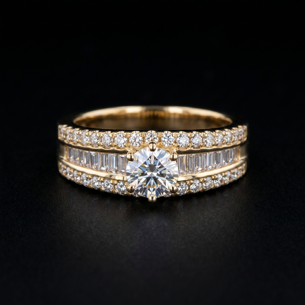 2.18Ct of Ring With the Purity of 18K