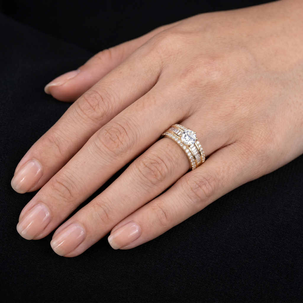 2.18Ct of Ring With the Purity of 18K