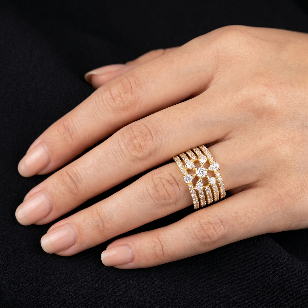 1.5Ct of Ring With the Purity of 18K