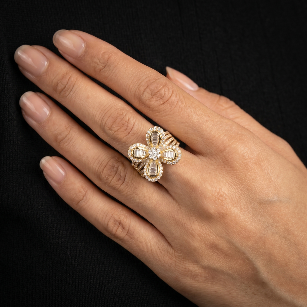 1.66Ct of Ring With the Purity of 18K