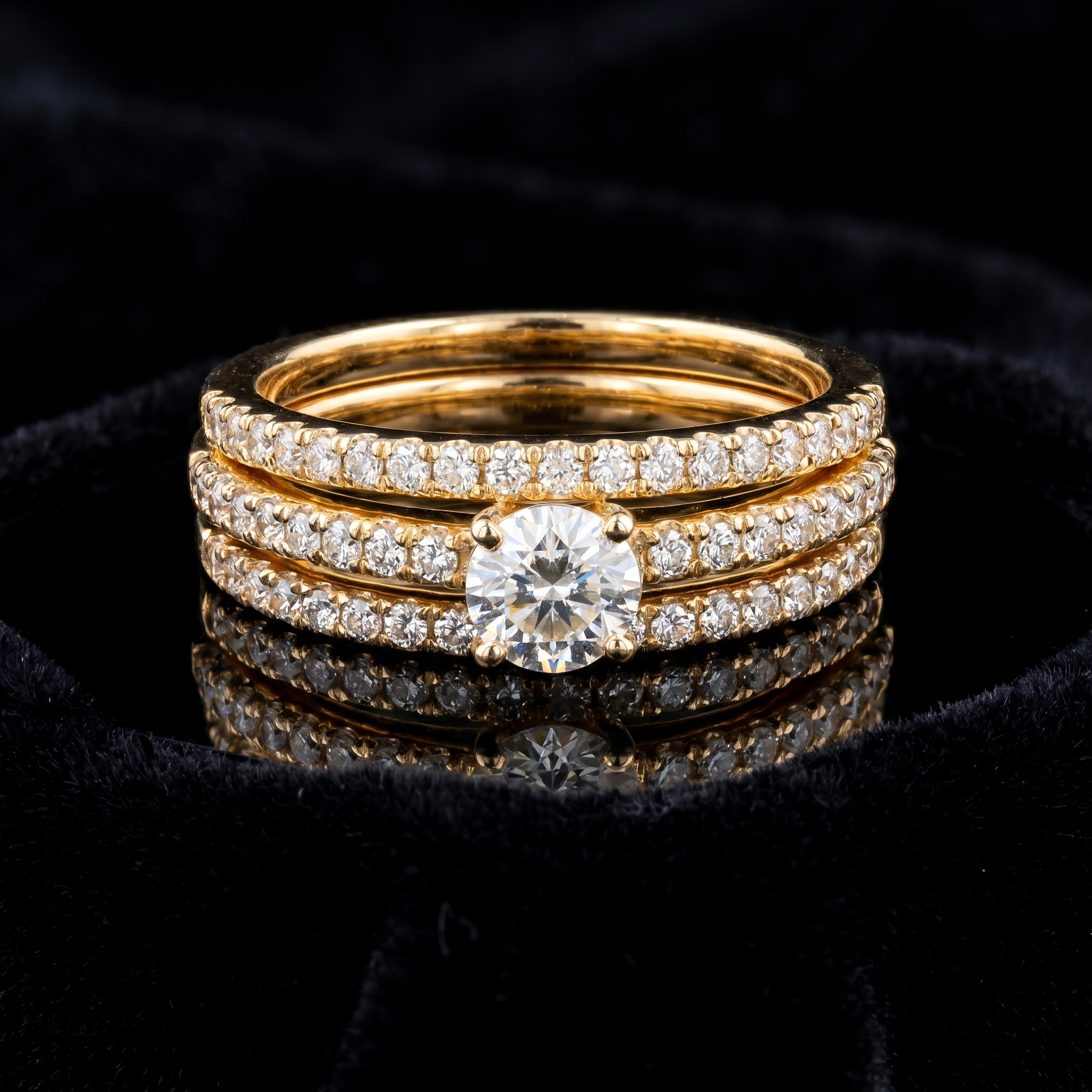 0.75Ct of Ring with the Purity of 18K