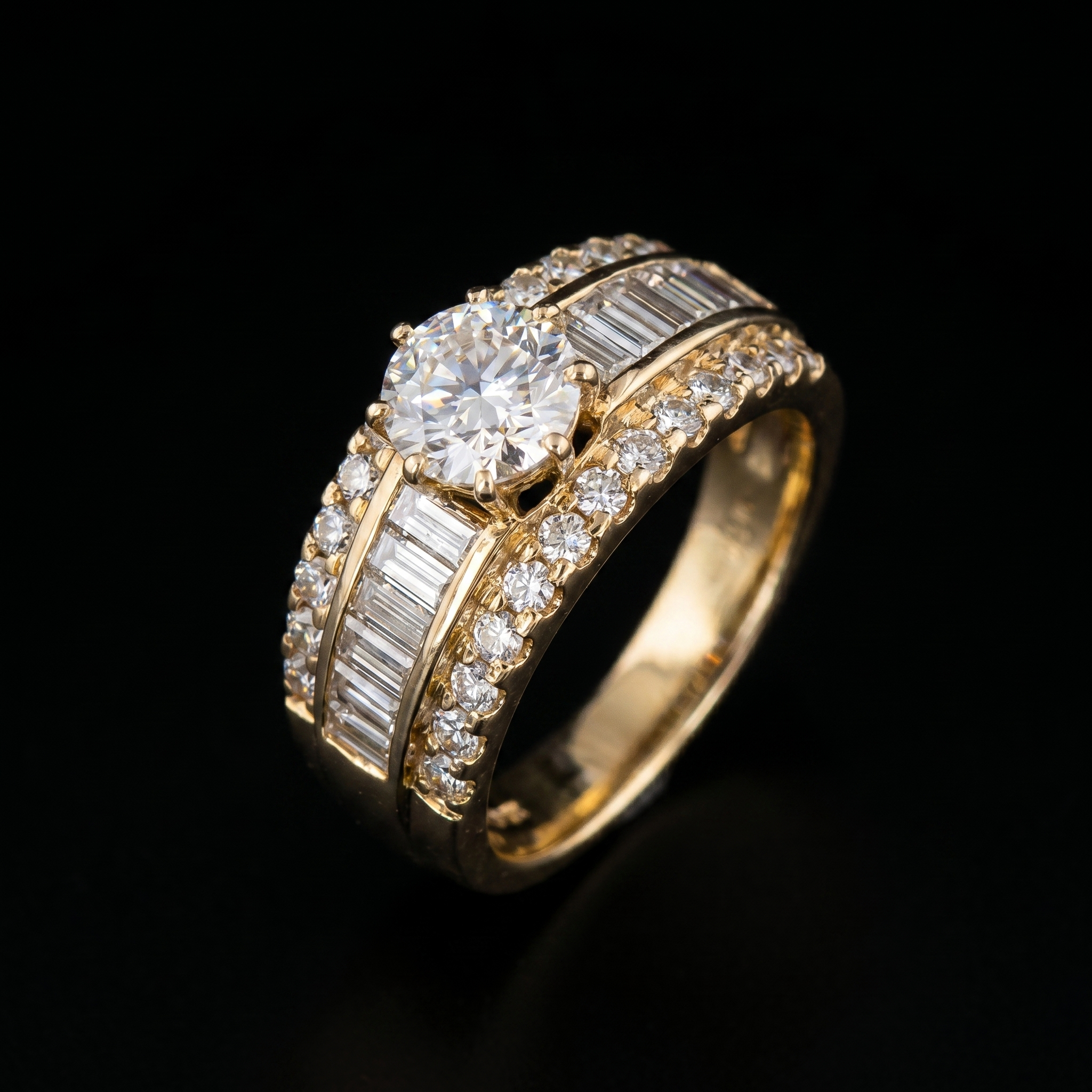 1.95Ct of Ring With the Purity of 18K
