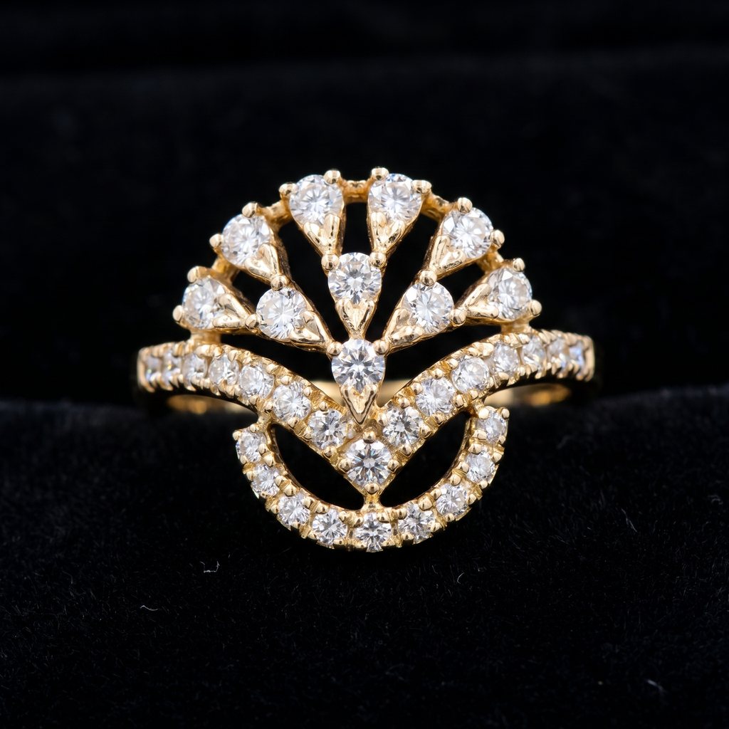 1Ct of Ring with the Purity 18K