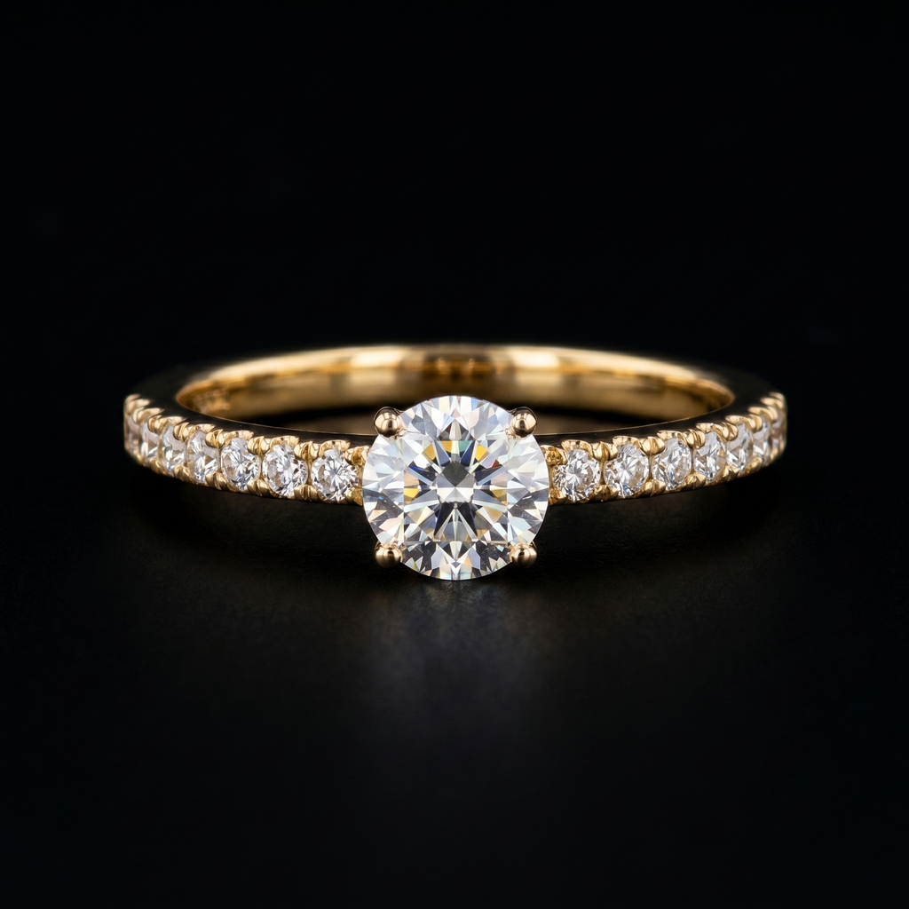 0.95Ct of Ring With the Purity of 18K
