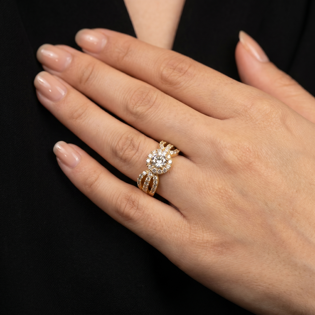 1.46Ct of Ring With the Purity of 18K