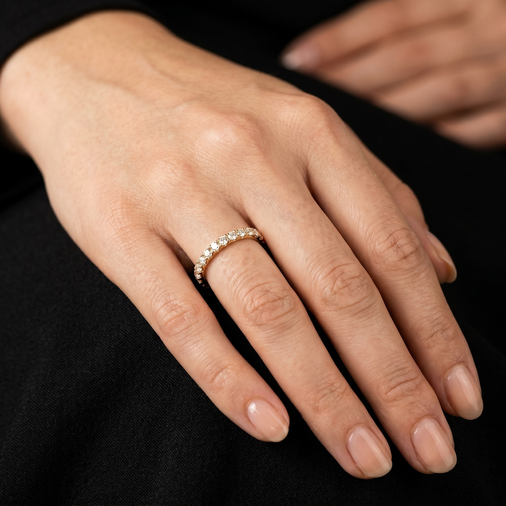 0.34Ct of Ring With the Purity of 18K