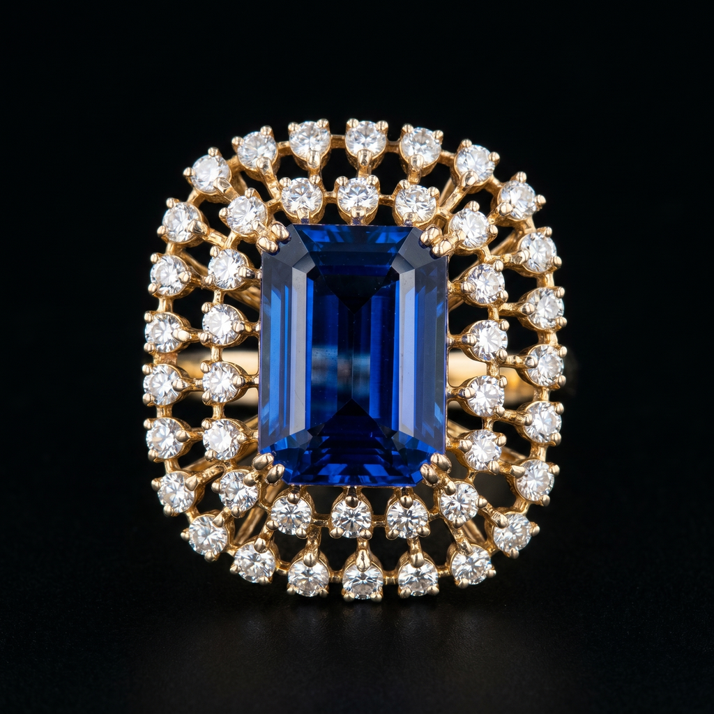 7.68Ct of Ring With the Purity of 18K