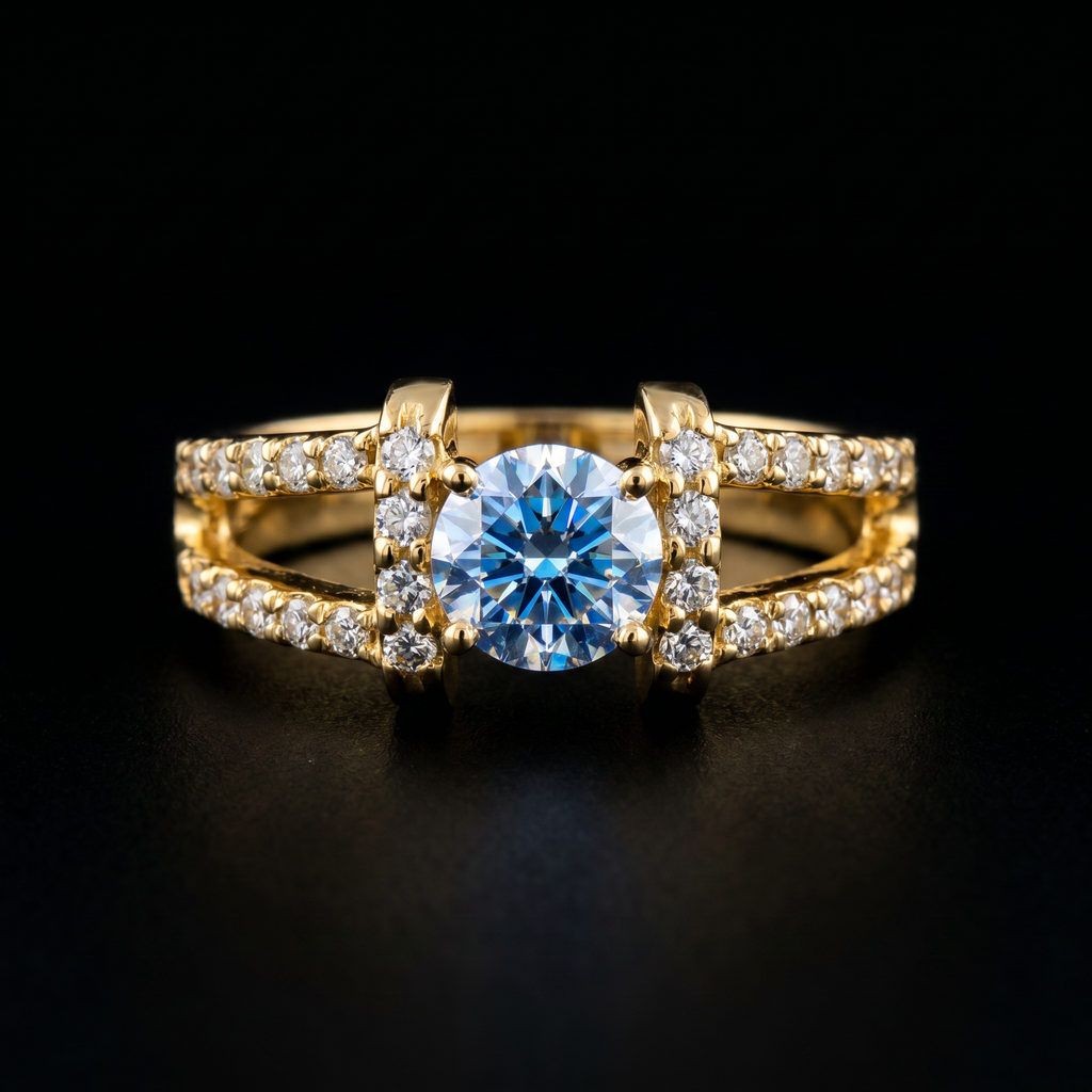 1.09Ct of Ring With the Purity of 18K
