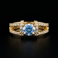 1.09Ct of Ring With the Purity of 18K