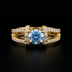 1.09Ct of Ring With the Purity of 18K