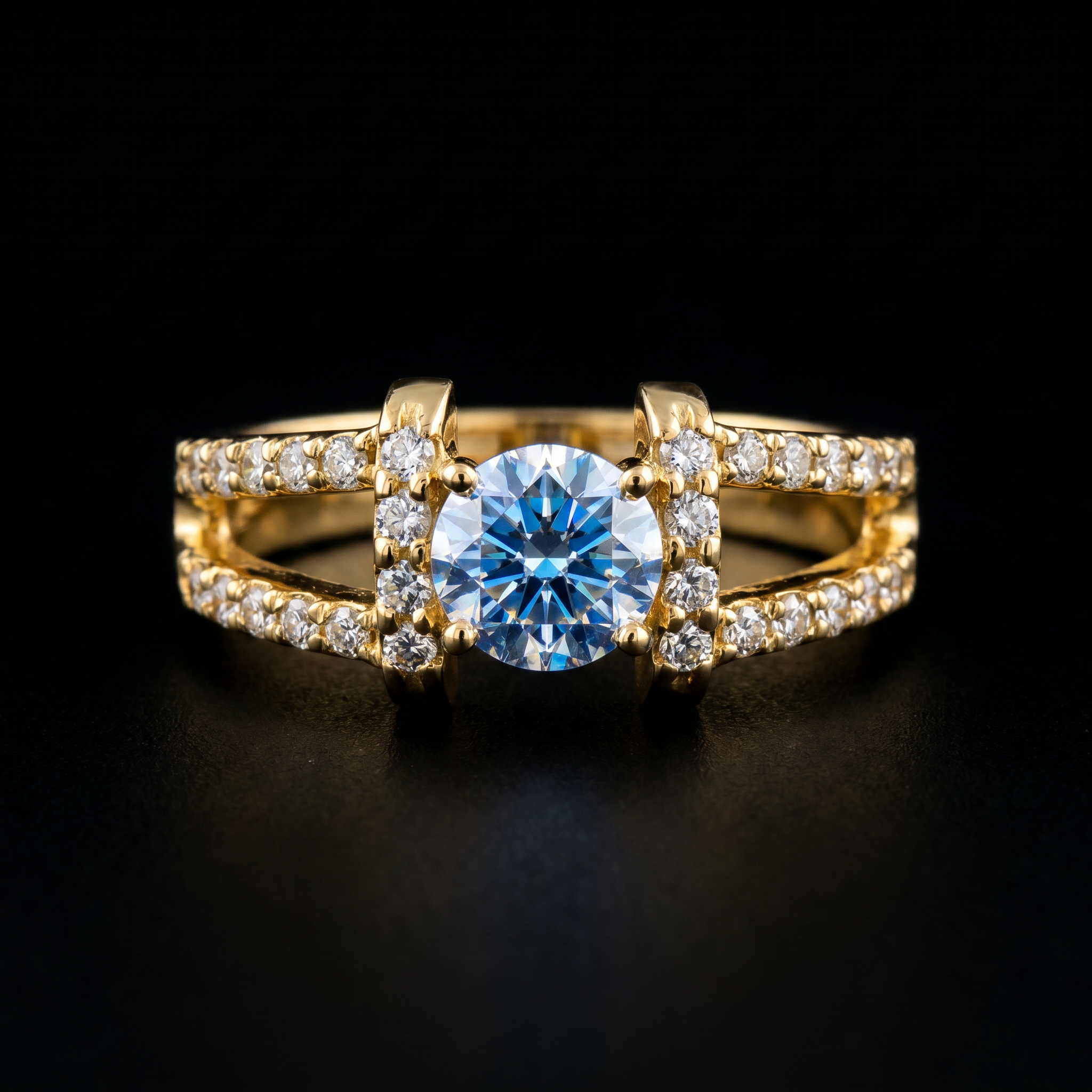 1.09Ct of Ring With the Purity of 18K