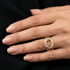 1Ct of RIng with the Purity of 18K