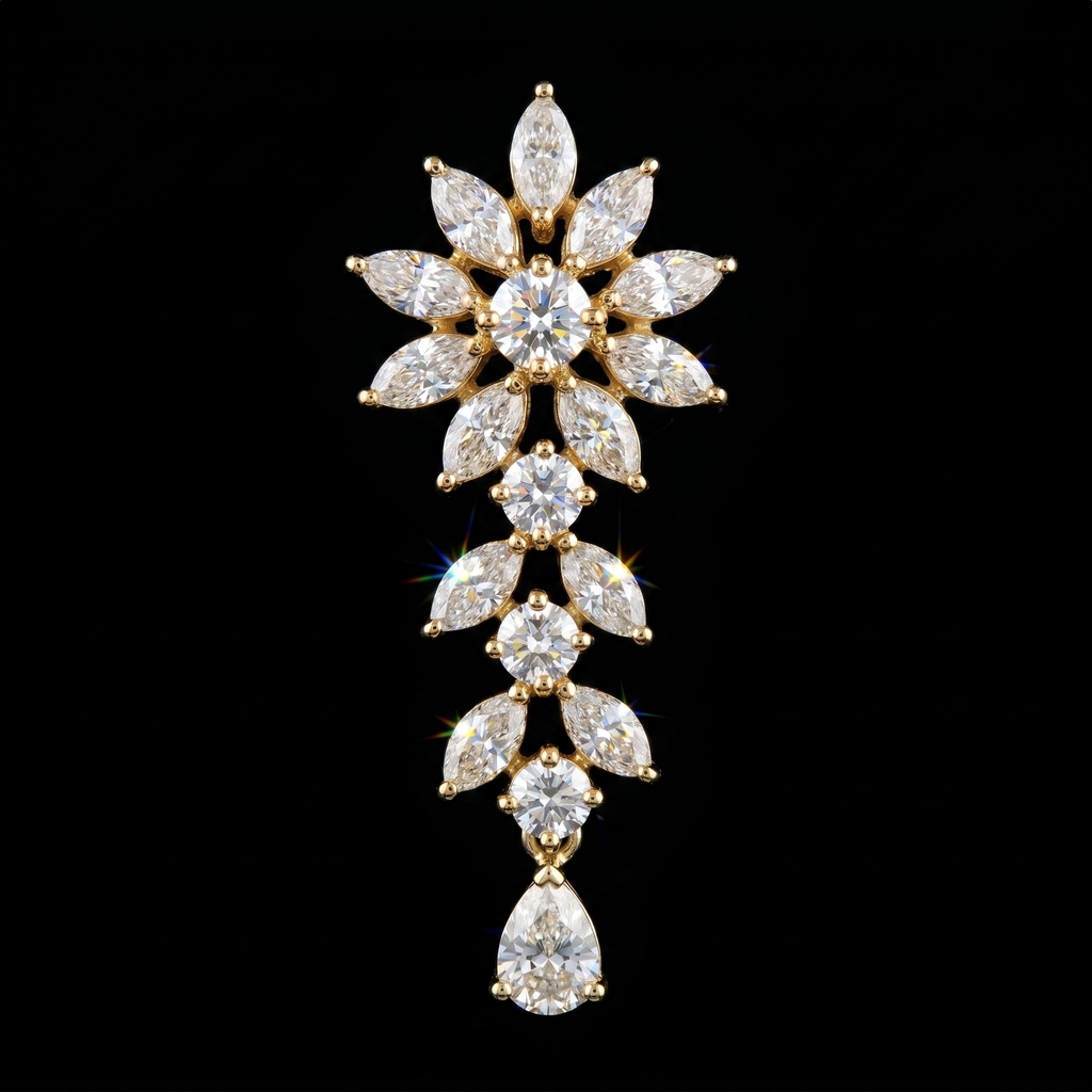 2.66Ct of Locket With the Purity of 18K