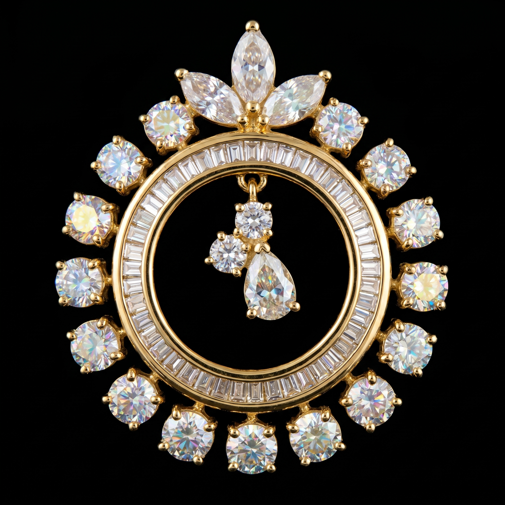 2.85Ct of Locket With the Purity of 18K