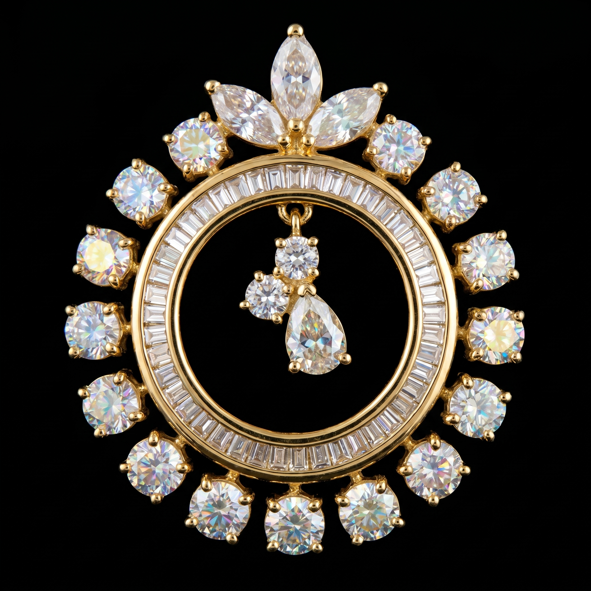2.85Ct of Locket With the Purity of 18K