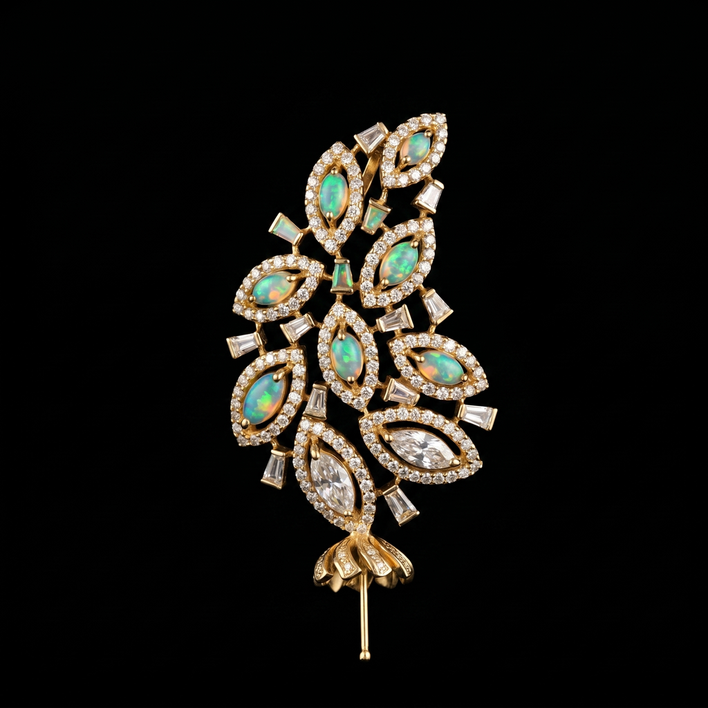 5.37Ct of Locket With the Purity of 18K