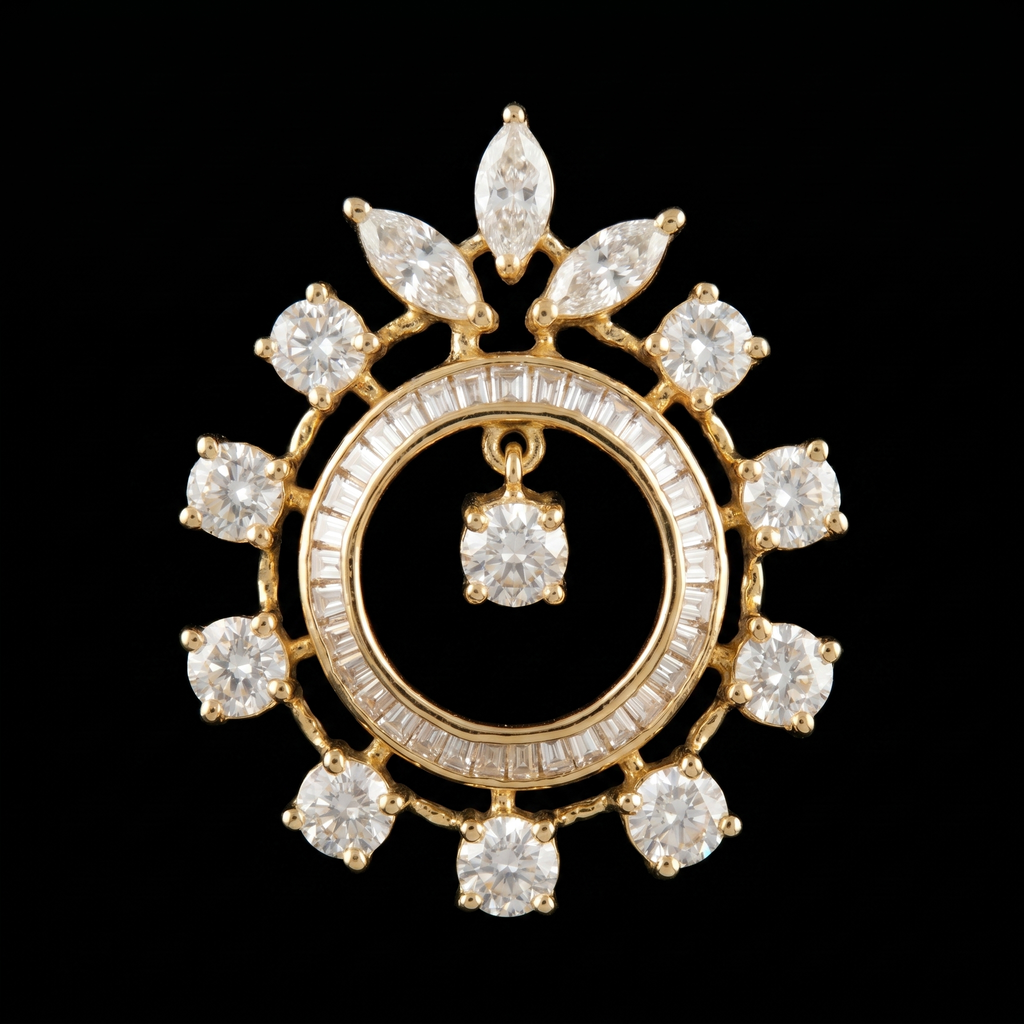 2.26Ct of Locket With the Purity of 18K