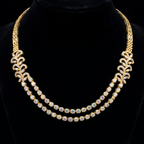 12.87Ct of Necklace with the Purity of 18K
