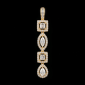 2.35Ct of Locket With the Purity of 18K