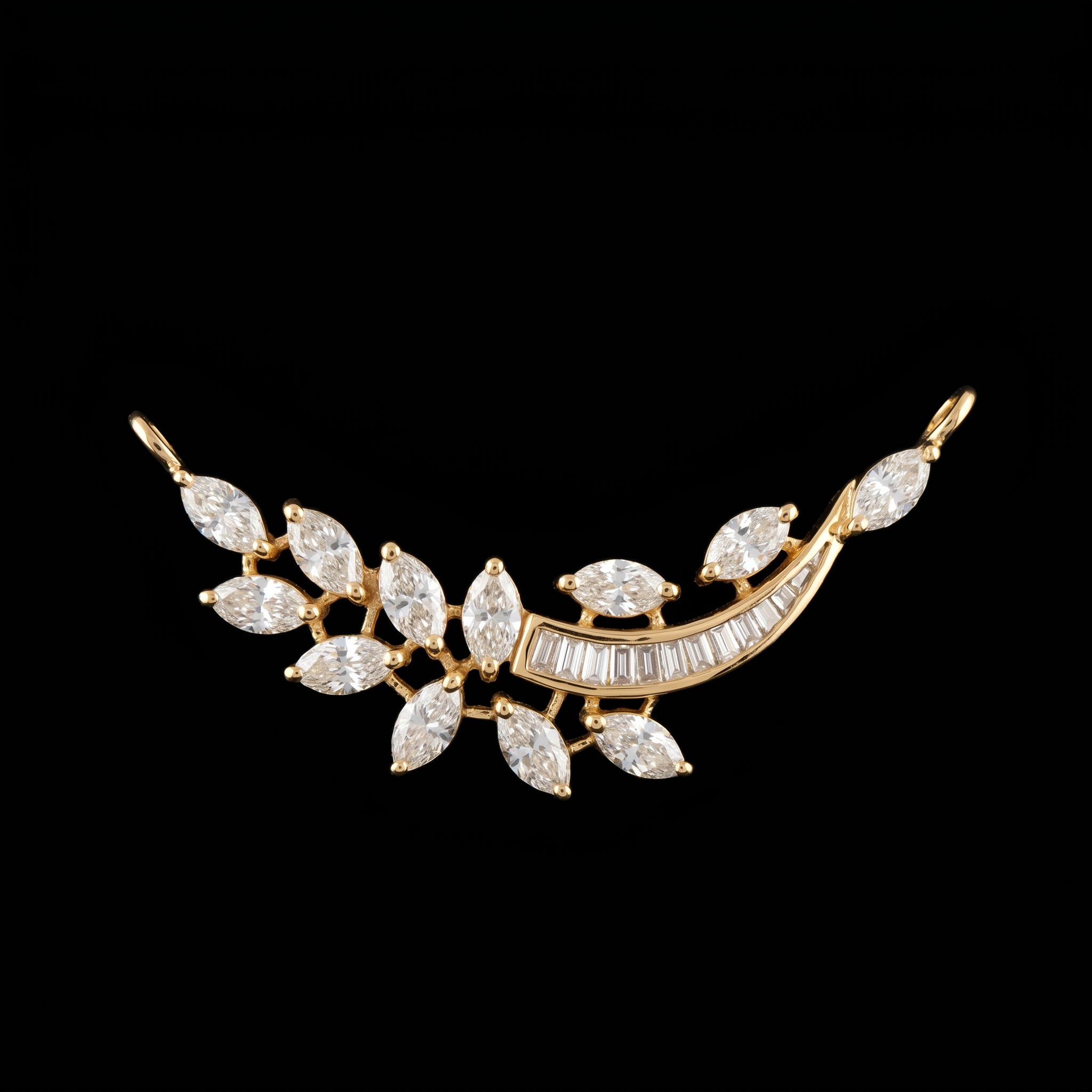2.91Ct Pendent with the Purity of 18K