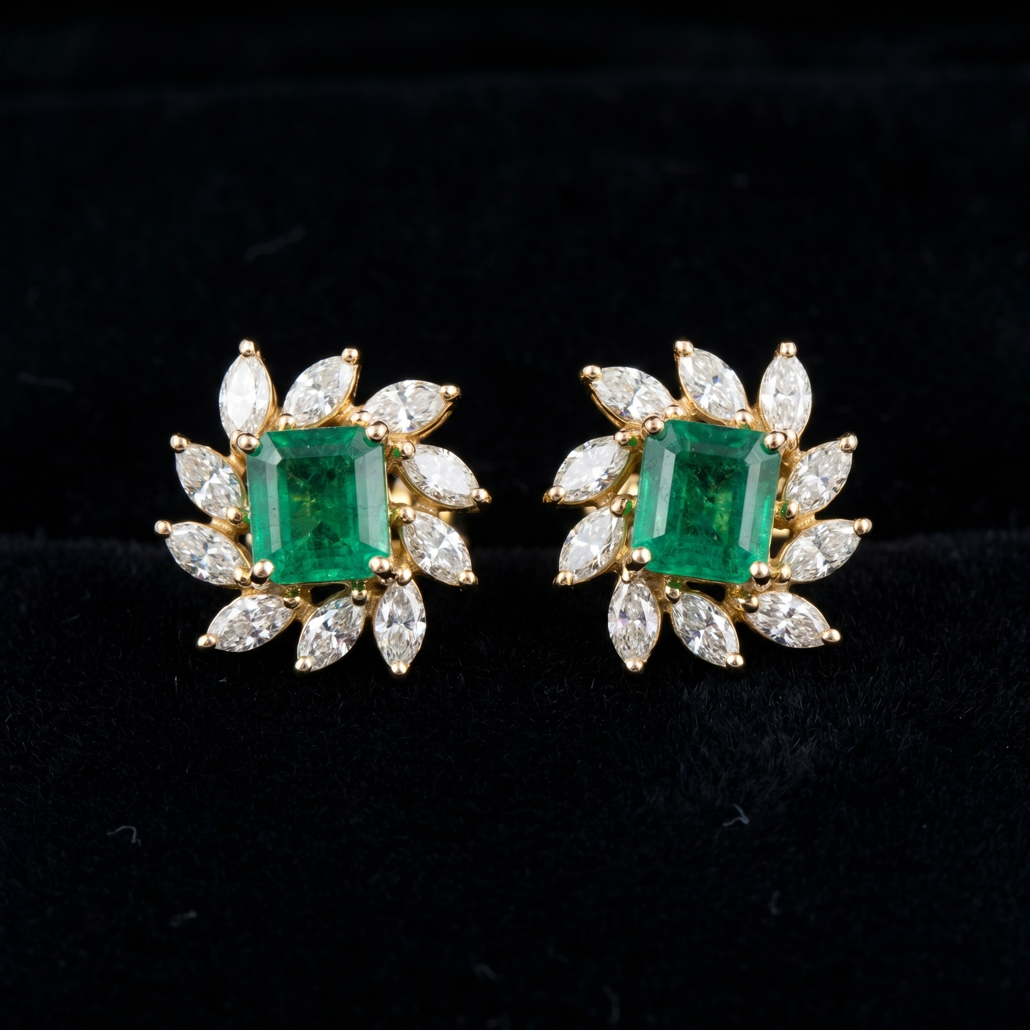 3.94Ct of Earring  With the Purity of 18K