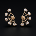 1.63Ct of Earring  With the Purity of 18K