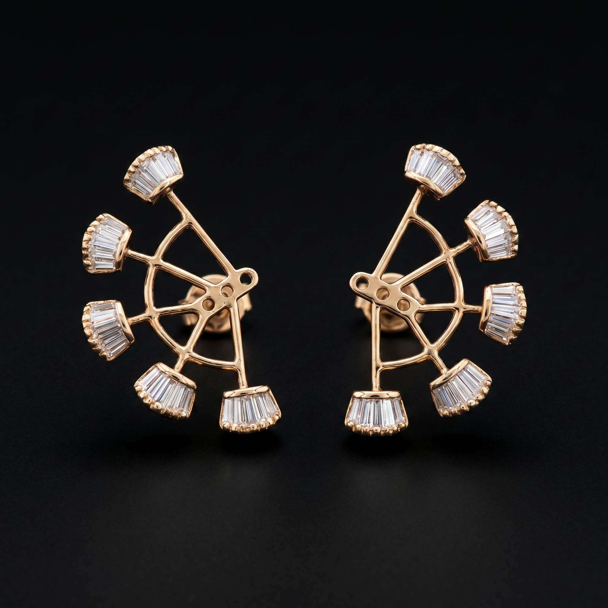 1.63Ct of Earring  With the Purity of 18K