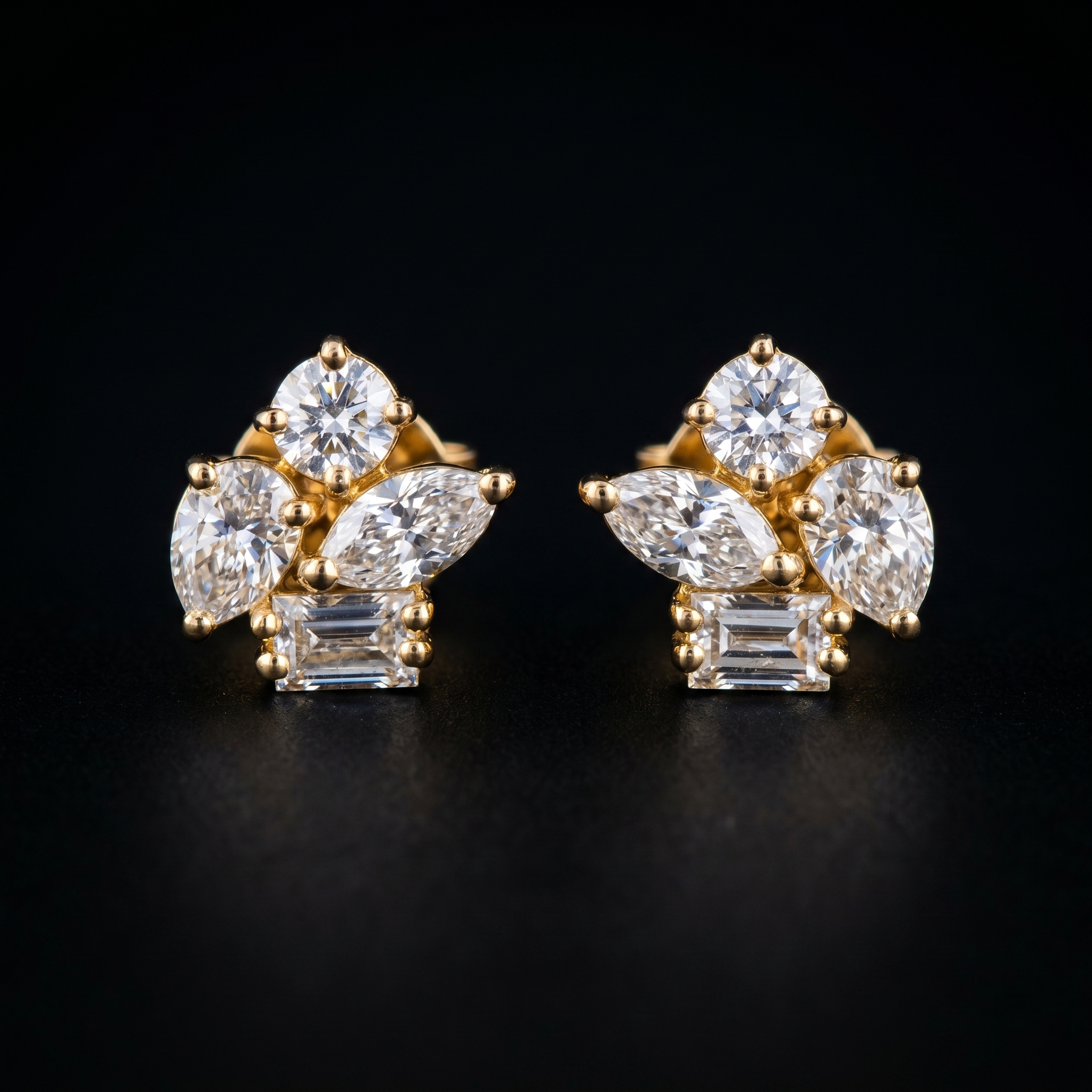 1.92Ct of Earring  With the Purity of 18K