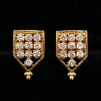 0.41Ct of Earring  With the Purity of 18K